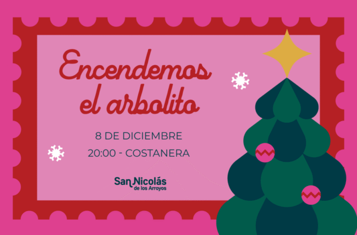 Encendemos el arbolito de Navidad en el Paseo Costanero