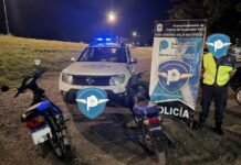 Frenaron picadas ilegales en Ruta 9 y secuestraron motos durante la madrugada
