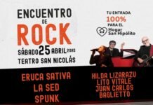 Encuentro de Rock en San Nicolás: artistas consagrados y nuevas bandas en una noche solidaria